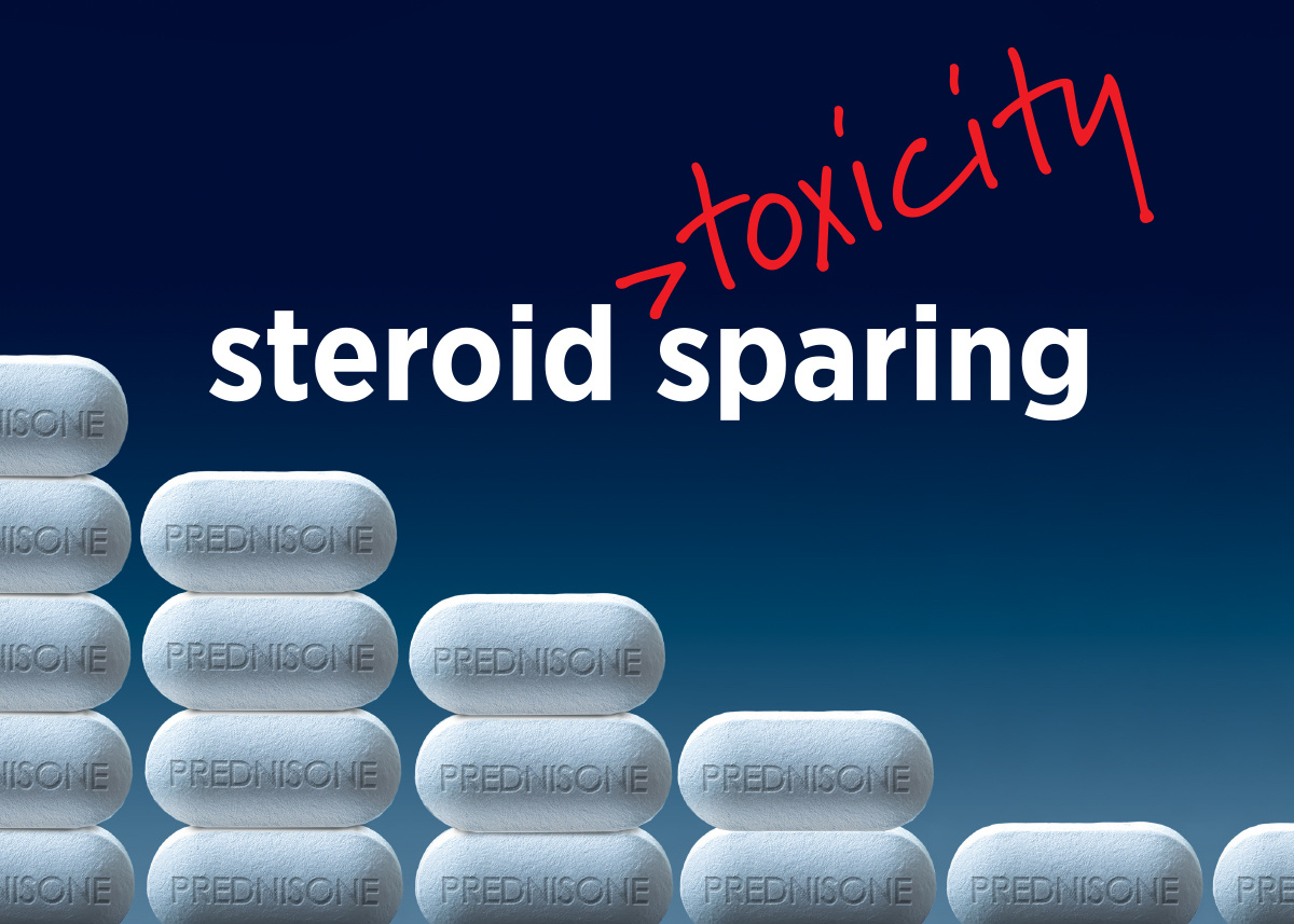 Steroid-toxicity sparing